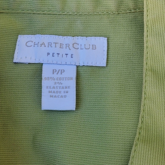 Charter Club Fine Corduroy Mint Green Light Jacket Blazer Sz Petite Sz 2-4 - Picture 2 of 12